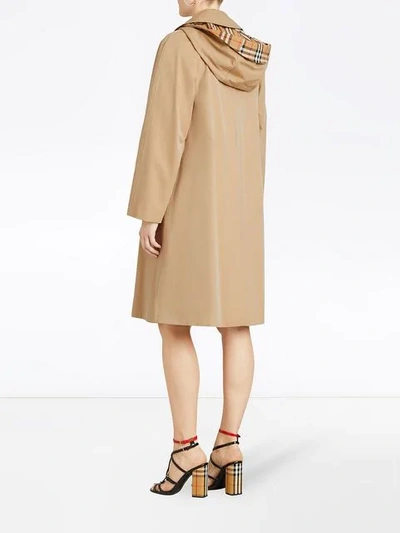 Shop Burberry Tropical Gabardine Car Coat In Brown