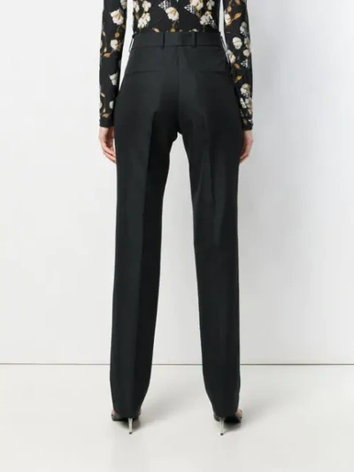 Shop Helmut Lang Straight Leg Tailored Trousers In Black