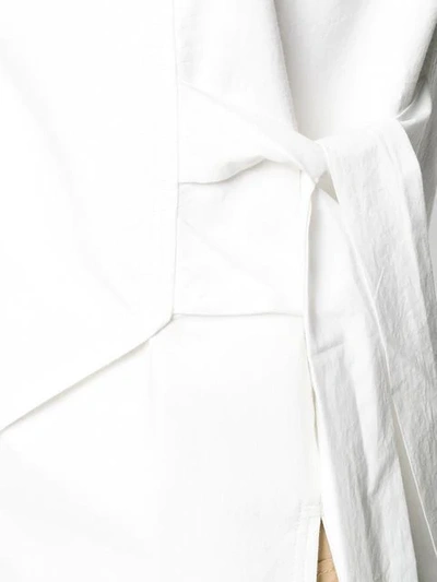 Shop Loewe Bib Sleeveless Shirt In White