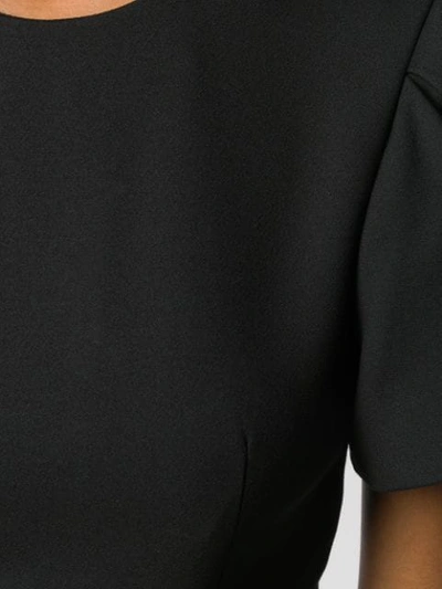 ALEXANDER MCQUEEN PLEATED DETAIL SHORT DRESS - 黑色