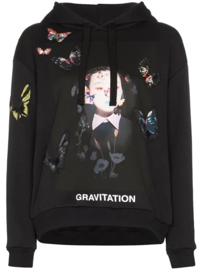 Shop Valentino X Izumi Miyazaki Gravitation Butterfly Print Hoodie In 0no