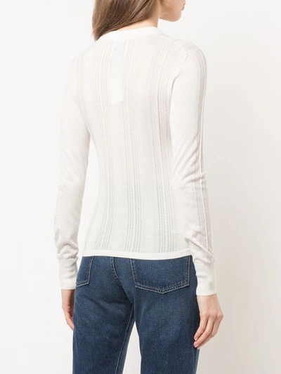 Shop Barrie Fine Knit Top In White