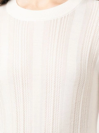 Shop Barrie Fine Knit Top In White