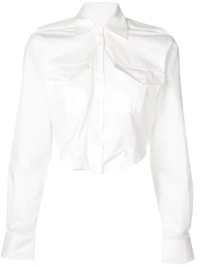 Shop Dion Lee Loop Shirt In White