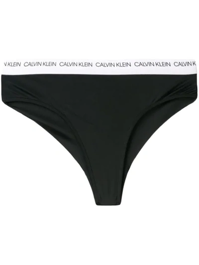 Shop Calvin Klein Logo Band Underwear In Black