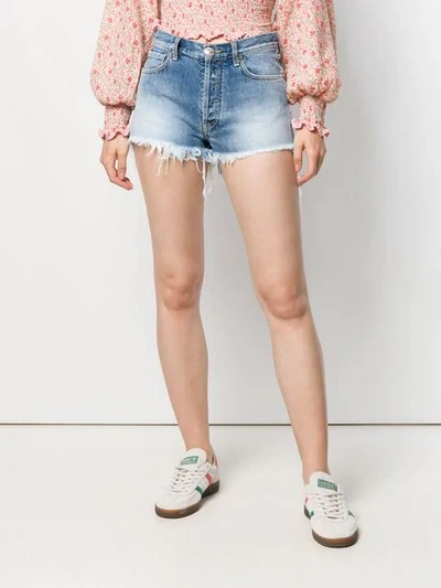 Shop Alanui Jeans-shorts In Blue