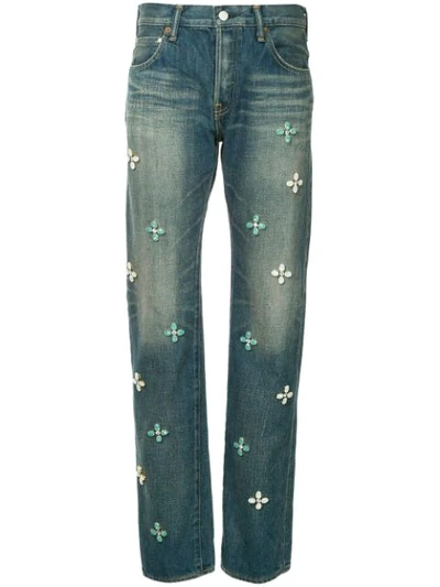 Bijoux flower Antique jeans