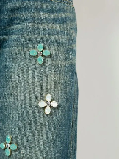 Bijoux flower Antique jeans