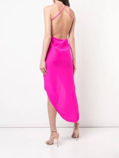 Shop Haney Holly Asymmetric Dress In Pink