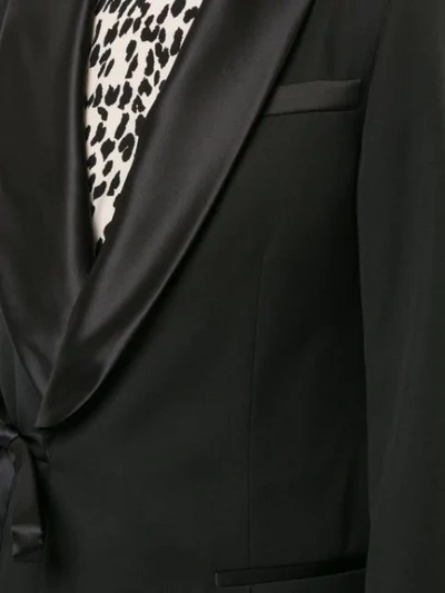 Shop Loewe Tuxedo Wrap Jacket In Black