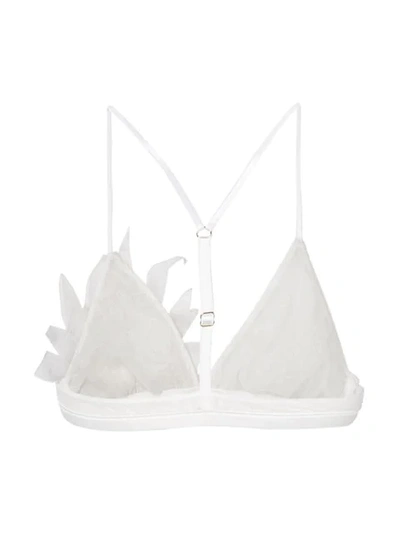 YES MASTER EMBROIDERED SHEER BRA - 白色