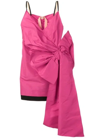 Shop N°21 Minikleid Mit Schleifen In Pink