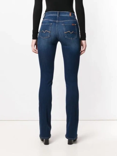 Shop 7 For All Mankind Bootcut Jeans In Blue