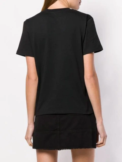 Shop Msgm Logo T-shirt In Black