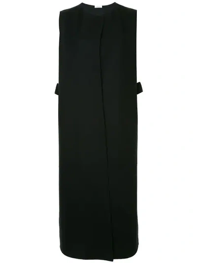 Shop Jil Sander Long Vest In Black