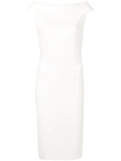 Shop P.a.r.o.s.h Off-the-shoulder Formal Dress In White