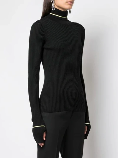 Shop Maison Margiela Turtleneck Sweatshirt In Black