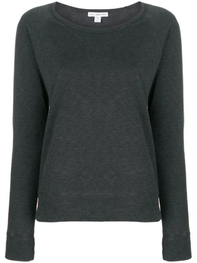 Shop James Perse Longsleeved Sweatshirt In Grey