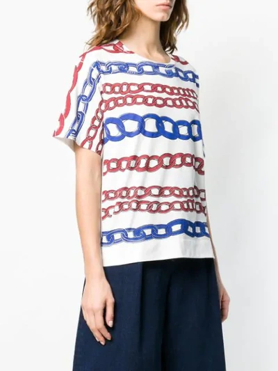 Shop Marni Chainlink Print T In White