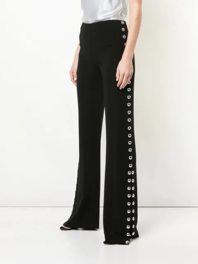 Shop Cinq À Sept Highland Studded Trousers In Black