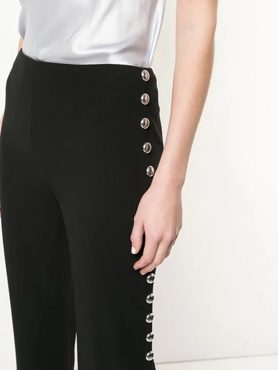 Shop Cinq À Sept Highland Studded Trousers In Black