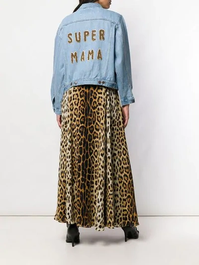 Shop Forte Dei Marmi Couture 'super Mama' Denim Jacket In Blue