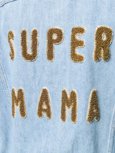 Shop Forte Dei Marmi Couture 'super Mama' Denim Jacket In Blue