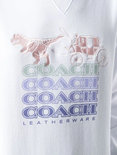 Shop Coach Shadow Rexy Sweater In White