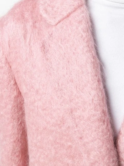 Shop Agnona Oversized Coat In Pink