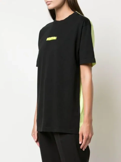 Shop Marcelo Burlon County Of Milan Colour Block T-shirt In Black