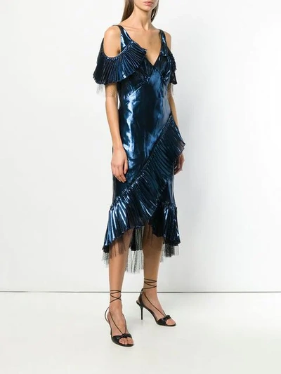 Shop Maria Lucia Hohan Magdalene Galaxy Dress In Blue