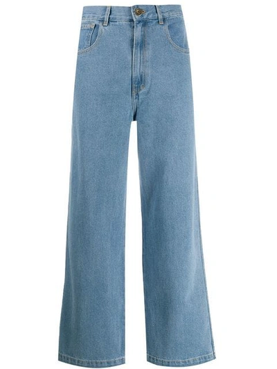 Shop Nanushka Marfa 80's Jeans - Blue