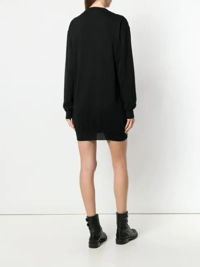 Shop Moschino Ready To Bear Knit Dress - Black