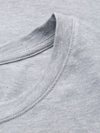 Shop Apc Contrast Logo T-shirt In Grey
