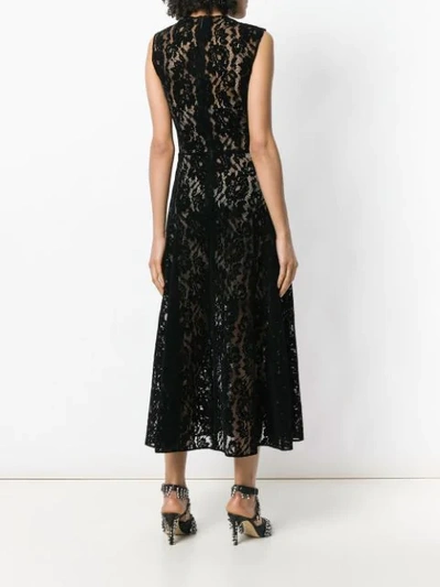 Shop Christopher Kane Patchwork Lace Dress In Black