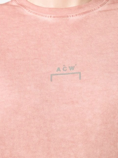 A-COLD-WALL* LOGO PRINT CREW NECK T-SHIRT - 粉色