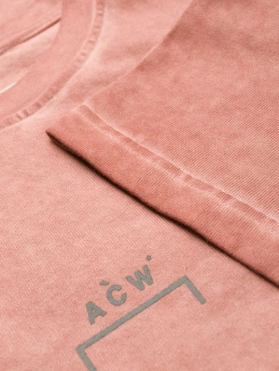 A-COLD-WALL* LOGO PRINT CREW NECK T-SHIRT - 粉色