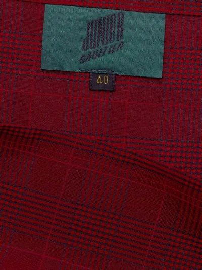 Pre-owned Jean Paul Gaultier Karierter Minirock In Red