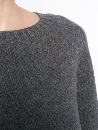 Shop Lorena Antoniazzi Contrasting Band Sweater In 1105 Grey