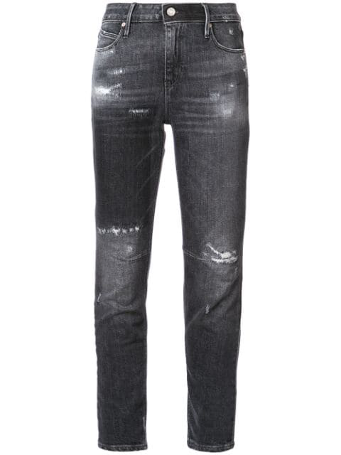 Rta Ausgewaschene Skinny-jeans In Black | ModeSens