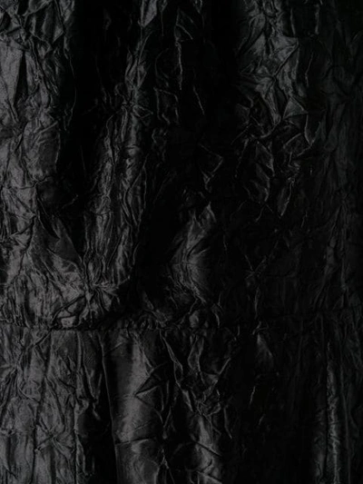 MIU MIU BACKLESS WRINKLED MINI DRESS - 黑色