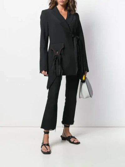 Shop Ellery Tie In Black