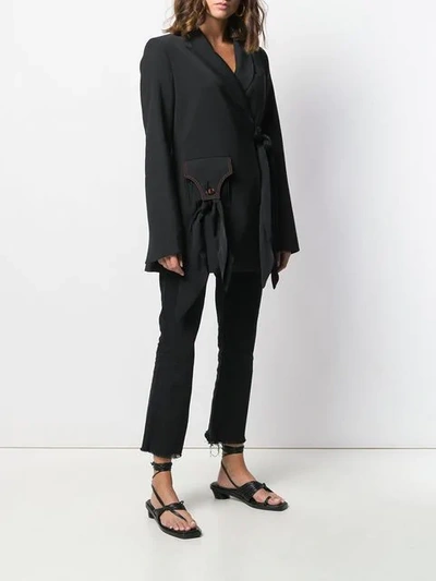 Shop Ellery Tie In Black