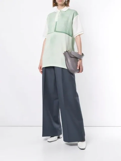 Shop Jil Sander High-waisted Palazzo Trousers In Grey