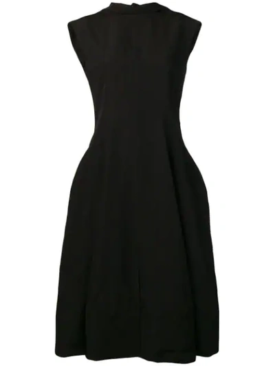 Shop Jil Sander Puff Skirt Dress In Black