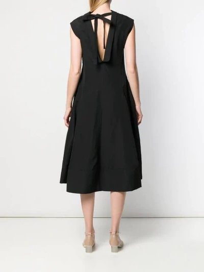 Shop Jil Sander Puff Skirt Dress In Black