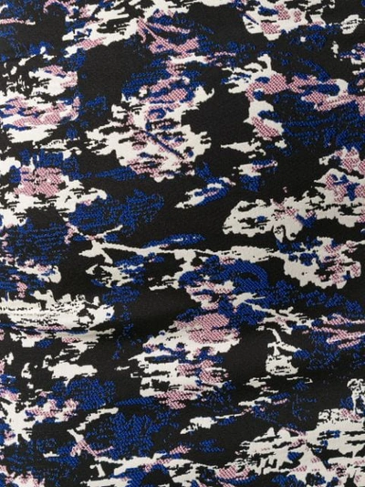 Shop Victoria Beckham Camouflage Jacquard Pencil Skirt In Blue