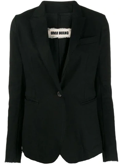Shop Uma Wang Single-breasted Jacket In Black