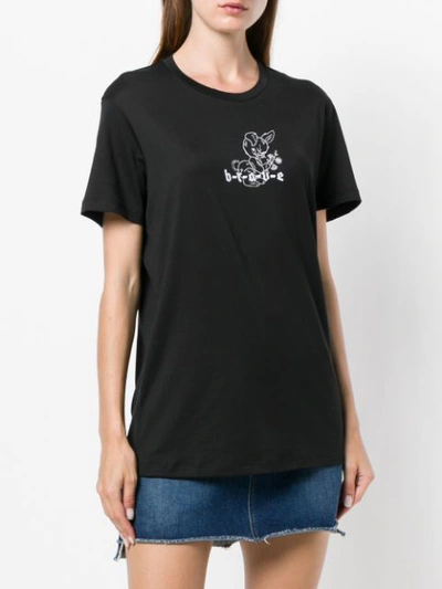 Shop Diesel T-flavia-c T-shirt - Black