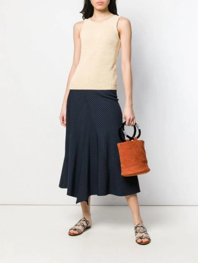 Shop Theory Knitted Tank Top In Pumpkin Seed